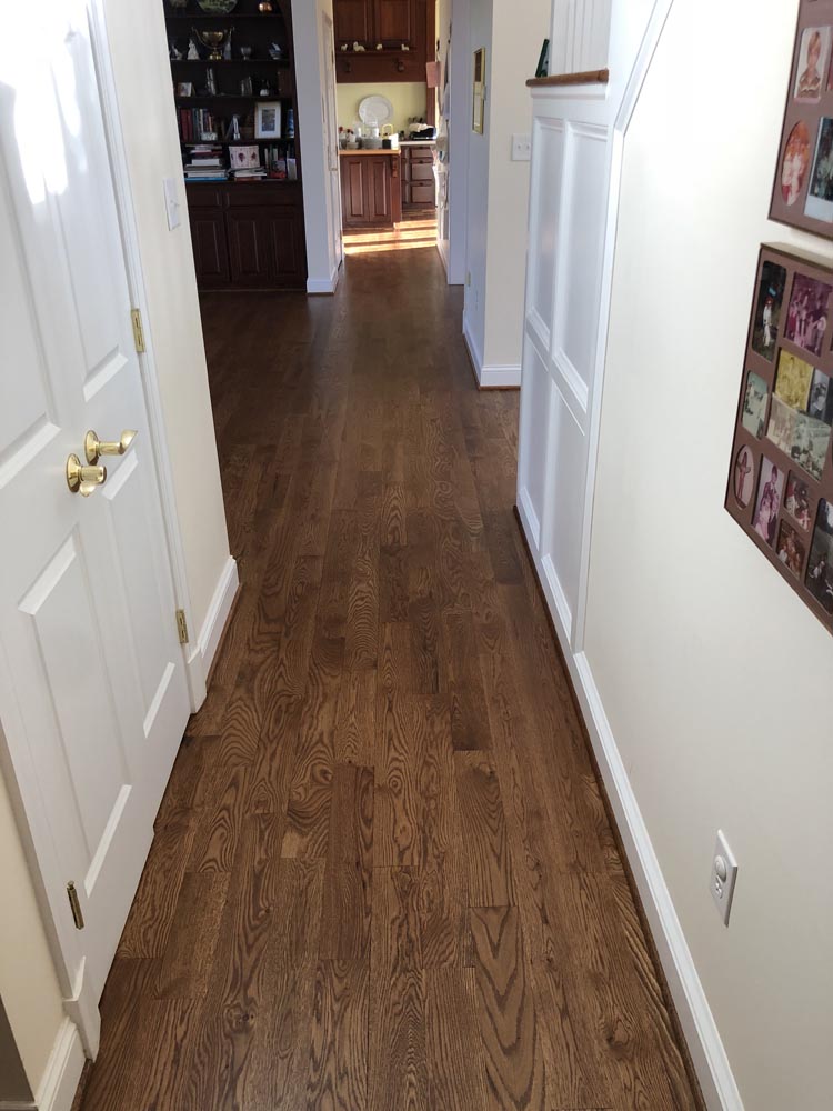 hardwood hallway floor