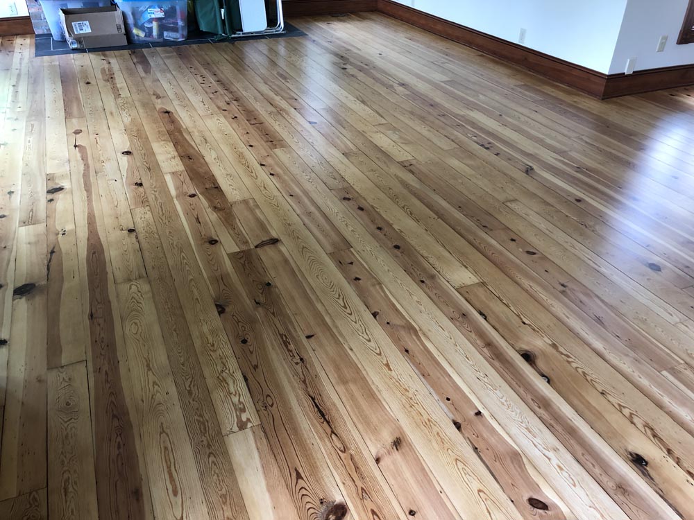 Polished Hardwood flooring