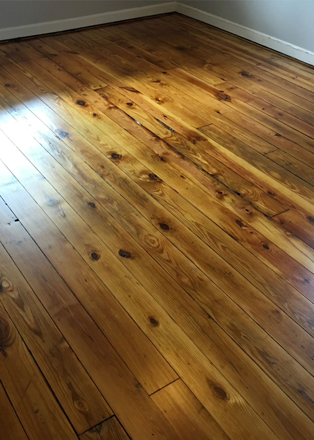treated wood floor
